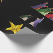 kerstpapier met cadeautjes voor kerstcadeautjes cadeaupapier (Hoek)