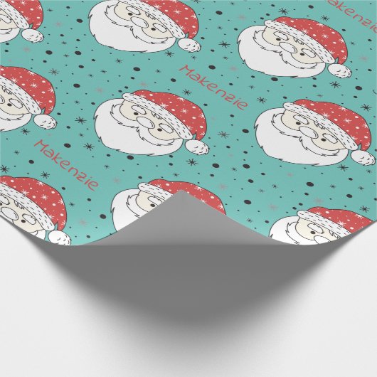 Kerstpapier met eigen naam Sinterklaas Cadeaupapier (Hoek)