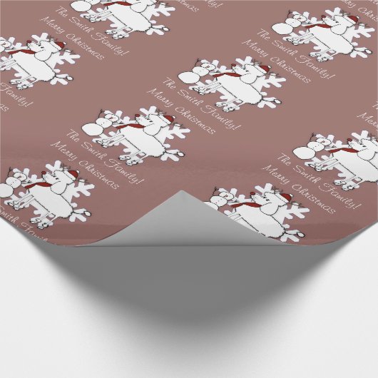 kerstpapier met eigen poedel cadeaupapier (Hoek)