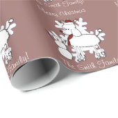 kerstpapier met eigen poedel cadeaupapier (Rol Hoek)