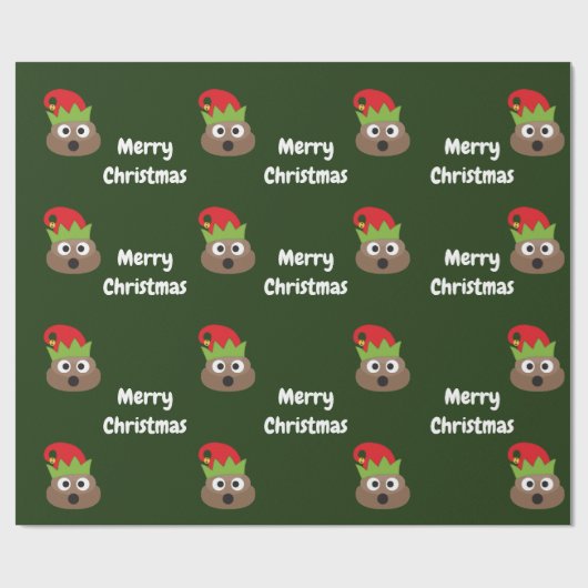 kerstpapier met Emoji-vulling Cadeaupapier (Vlak)