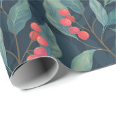  kerstpapier met Floral Cadeaupapier (Rol Hoek)