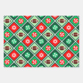 kerstpapier met Football-inpakken Inpakpapier Vel (Voorkant 2)