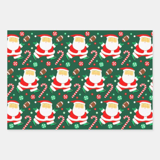 kerstpapier met Football-inpakken Inpakpapier Vel (Voorkant)