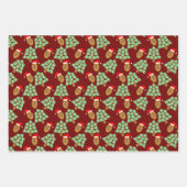 kerstpapier met Football-inpakken Inpakpapier Vel (Voorkant 3)