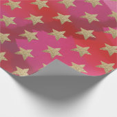kerstpapier met glitter-stars en cadeautjes cadeaupapier (Hoek)