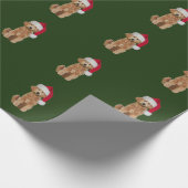 kerstpapier met gouden doedelen cadeaupapier (Hoek)