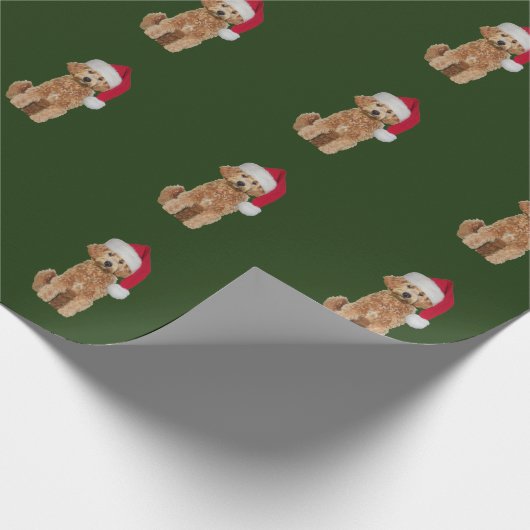 kerstpapier met gouden doedelen cadeaupapier (Hoek)