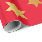 kerstpapier met gouden sterren cadeaupapier (Rol Hoek)