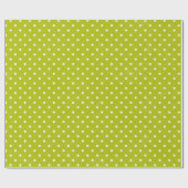 kerstpapier met groene pokdop cadeaupapier (Vlak)