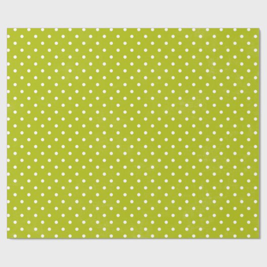 kerstpapier met groene pokdop cadeaupapier (Vlak)