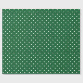 kerstpapier met groene poodots cadeaupapier (Vlak)