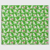 kerstpapier met grote Pyreneeën, verlooppapier voo Cadeaupapier (Vlak)