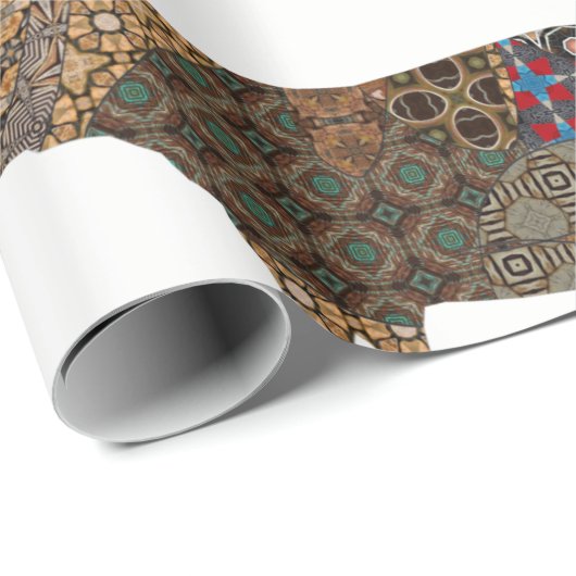 kerstpapier met hippopotamus-overvulling cadeaupapier (Rol Hoek)