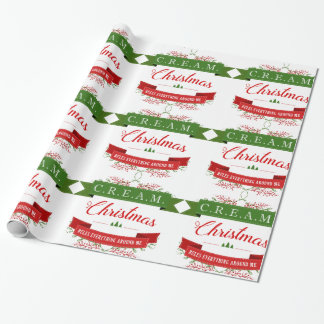 kerstpapier met hoge hop-overlooppapier cadeaupapier
