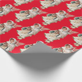 kerstpapier met inpakken cadeaupapier (Hoek)