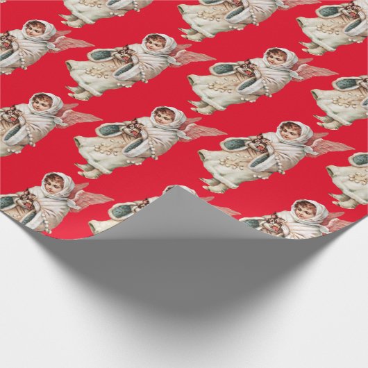 kerstpapier met inpakken cadeaupapier (Hoek)