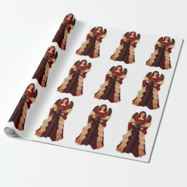 kerstpapier met inpakken cadeaupapier