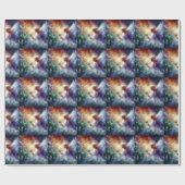 kerstpapier met inpakken cadeaupapier (Vlak)