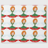 kerstpapier met inpakken cadeaupapier (Vlak)