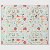 kerstpapier met inpakken cadeaupapier (Vlak)