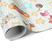 kerstpapier met inpakken cadeaupapier (Rol Hoek)