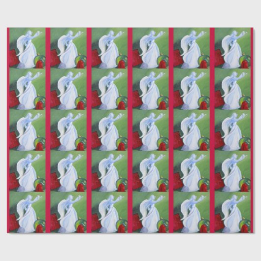 kerstpapier met inpakken cadeaupapier (Vlak)