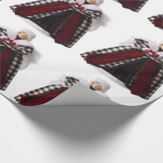 kerstpapier met inpakken cadeaupapier (Hoek)