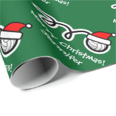 kerstpapier met kerstbal volleybal cadeaupapier (Rol Hoek)