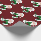 kerstpapier met kerstcadeautjes op maat cadeaupapier (Hoek)