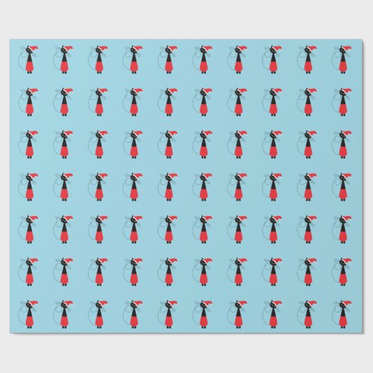 kerstpapier met kerstcadeautjes voor kerstcadeautj cadeaupapier (Vlak)