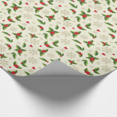 kerstpapier met kerstwrapping cadeaupapier (Hoek)