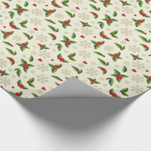 kerstpapier met kerstwrapping cadeaupapier (Hoek)