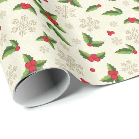 kerstpapier met kerstwrapping cadeaupapier (Rol Hoek)