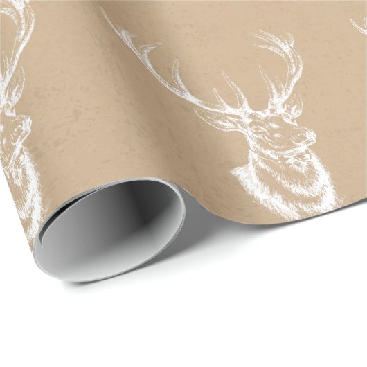 kerstpapier met lange afdruk cadeaupapier (Rol Hoek)