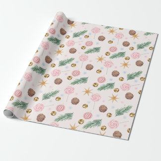 kerstpapier met lollipop en Jing Bells Cadeaupapier