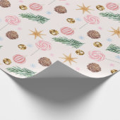 kerstpapier met lollipop en Jing Bells Cadeaupapier (Hoek)