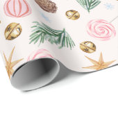 kerstpapier met lollipop en Jing Bells Cadeaupapier (Rol Hoek)