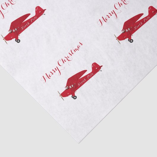 kerstpapier met Noordpool Tissuepapier (Detail)