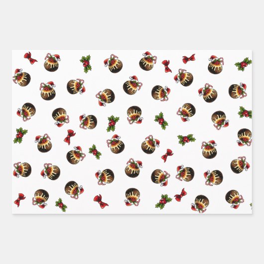 kerstpapier met onmiddellijke verpakking Reeks 3 v Inpakpapier Vel (Voorkant 3)