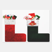 kerstpapier met onmiddellijke verpakking Reeks 3 v Inpakpapier Vel (Voorkant 3)