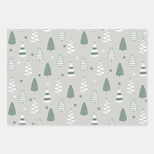 kerstpapier met onmiddellijke verpakking Reeks 3 v Inpakpapier Vel (Voorkant 3)