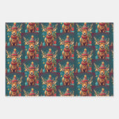 kerstpapier met onmiddellijke verpakking Reeks 3 v Inpakpapier Vel (Voorkant 3)