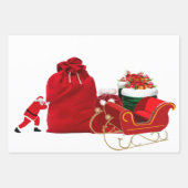 kerstpapier met onmiddellijke verpakking Reeks 3 v Inpakpapier Vel (Voorkant 3)