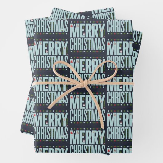 kerstpapier met onmiddellijke verpakking Reeks 3 v Inpakpapier Vel (In situ)