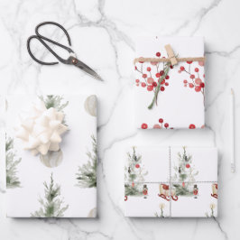 kerstpapier met onmiddellijke verpakking Reeks 3 v Inpakpapier Vel