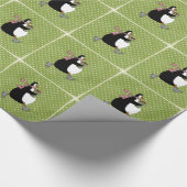 Kerstpapier met pinguïns cadeaupapier (Hoek)