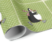 Kerstpapier met pinguïns cadeaupapier (Rol Hoek)