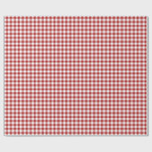 kerstpapier met rode gingham cadeaupapier (Vlak)