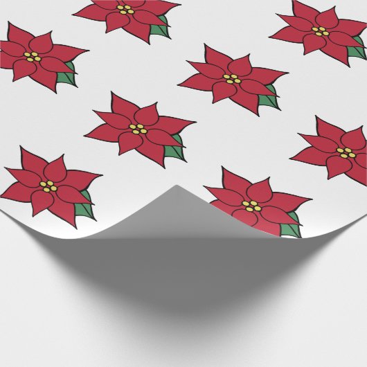 kerstpapier met rode punctie, cadeaupapier (Hoek)